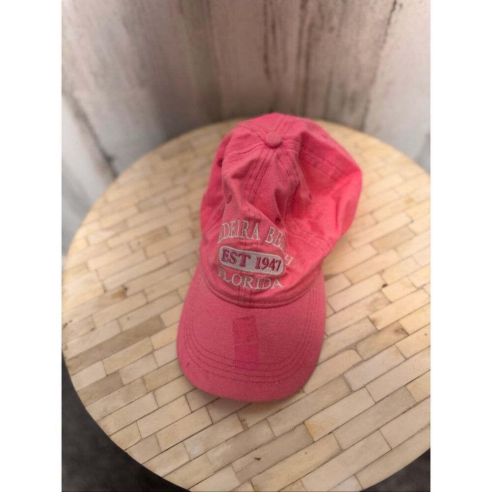 Indialantic Beach Florida Pink Embroidered Baseball Cap Adjustable Dad Hat